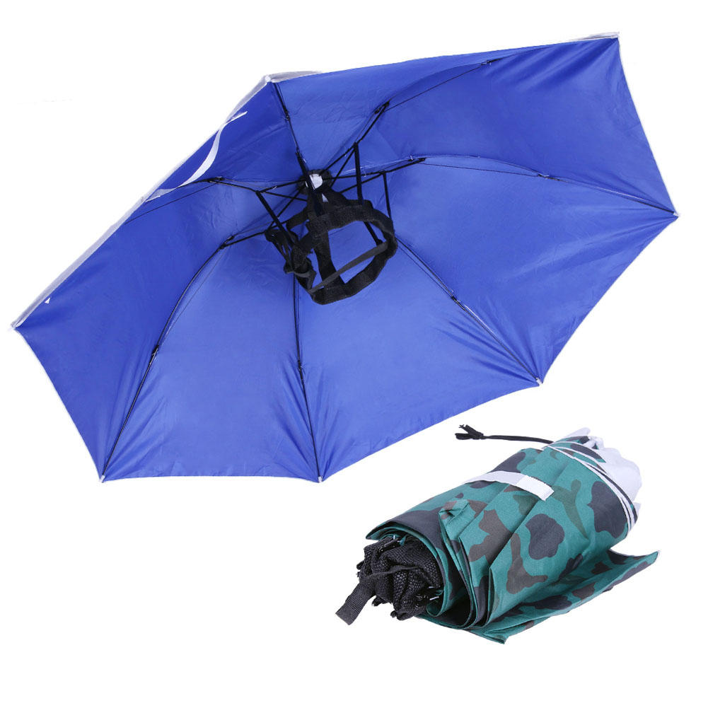 Golf Umbrella - Opvouwbare hoofdparapluhoed Regendichte pet Golf Outdoor