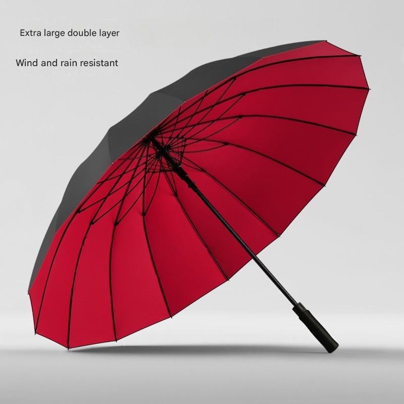 Golf Umbrella - 30 Inch 16-ribben automatische dubbelwandige golfparaplu