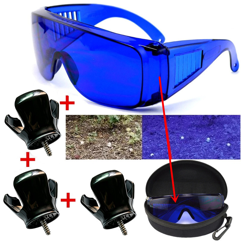 Golf Putter - Golfzoekbril, golfbalvinder + 3-tandige golfbal-retriever grijper,