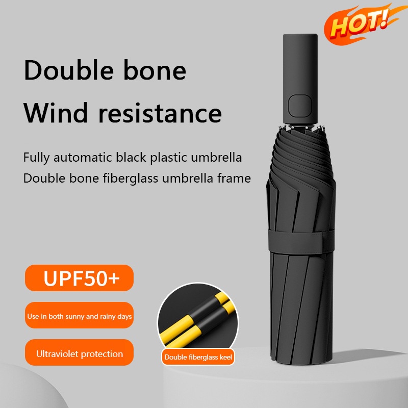 Golf Umbrella Large - Automatische paraplu 24-bot effen kleur Automatische