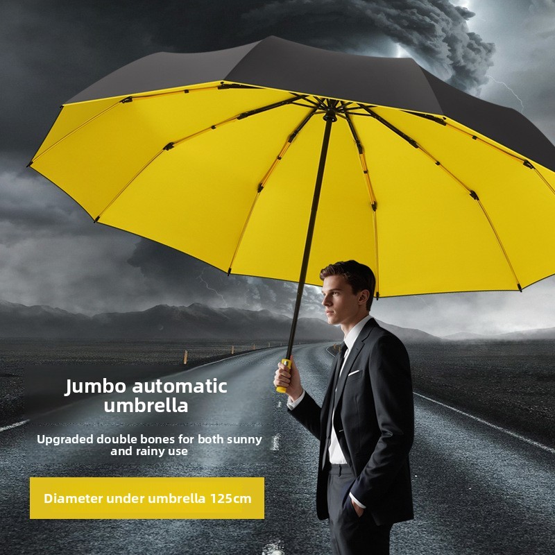 125CM Drievoudig opvouwbare du - Golf Umbrella Large recensie en prijs