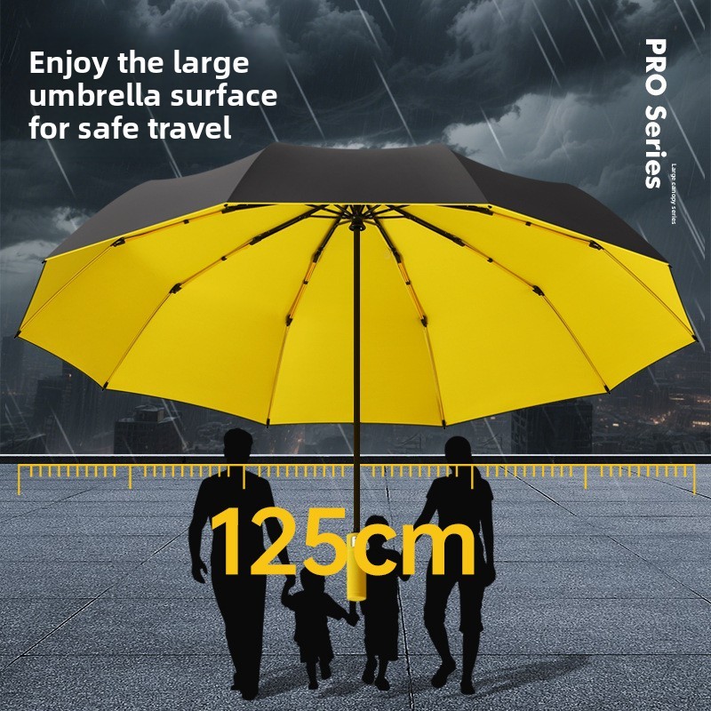 125CM Drievoudig opvouwbare du - Golf Umbrella Large recensie en prijs