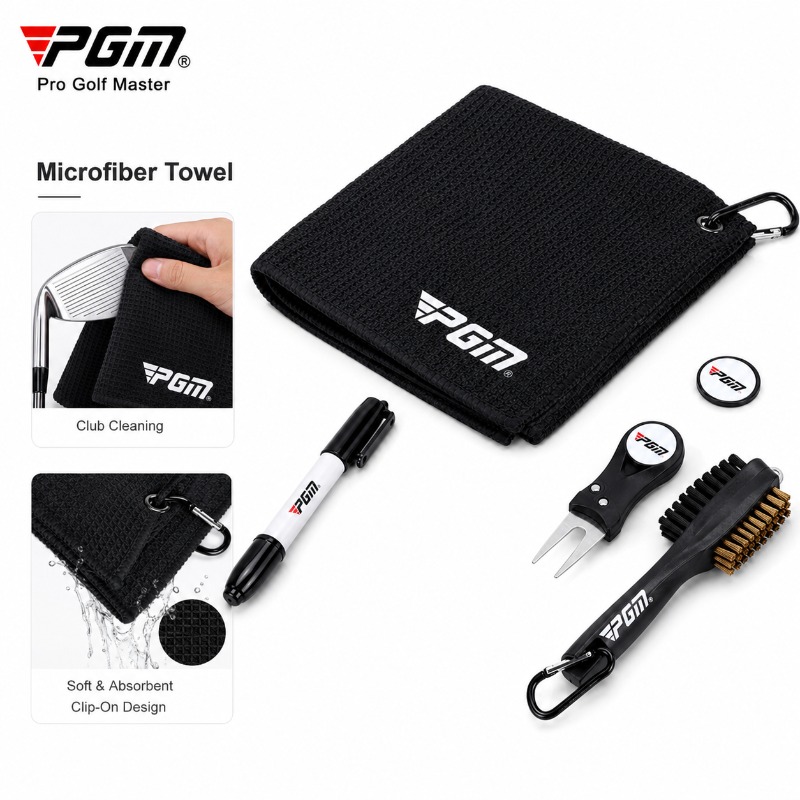 PGM Golf Club Cleaning Kit Mic - Golf Towel recensie en prijs