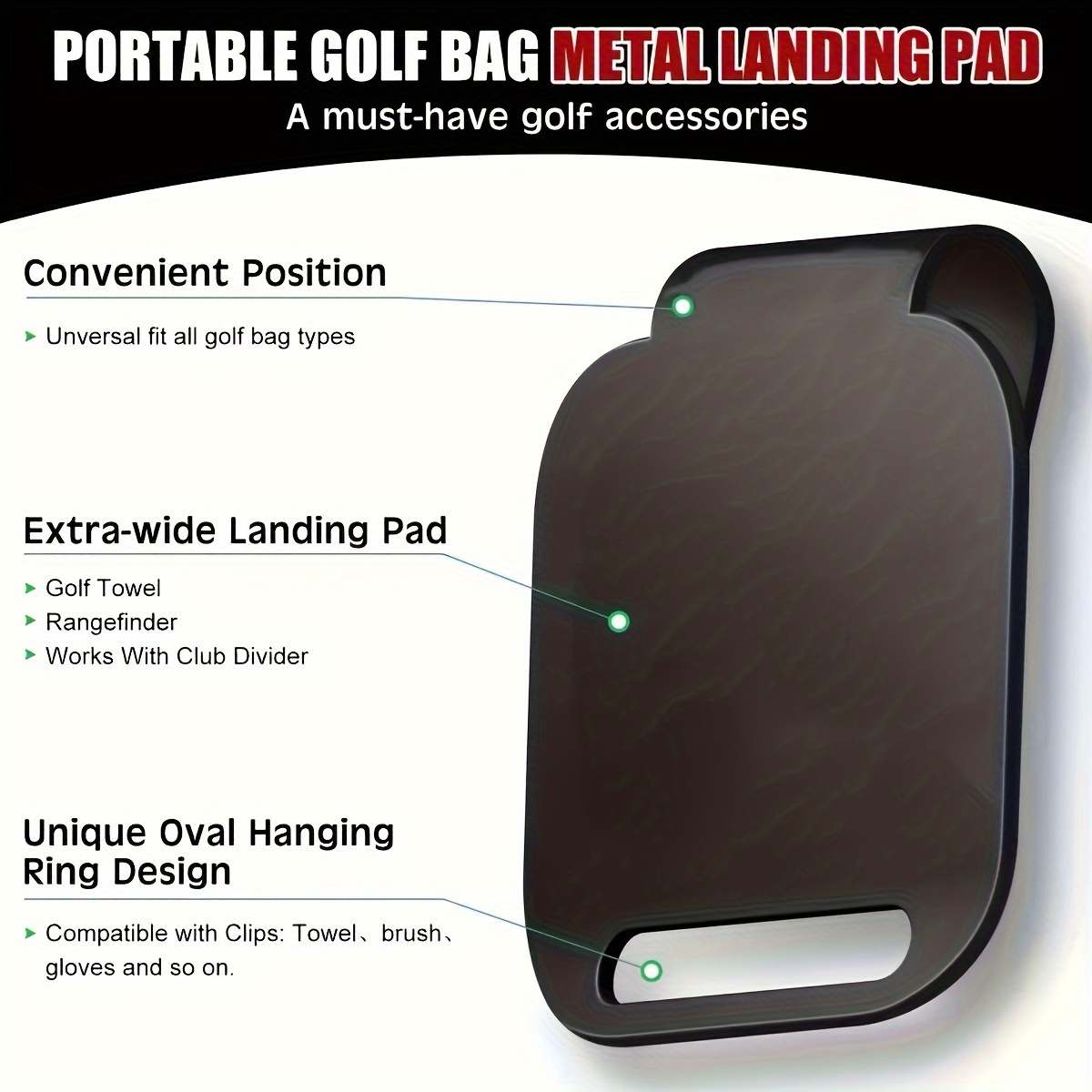 Magnetische golftas landingsbl - Golf Rangefinder recensie en prijs