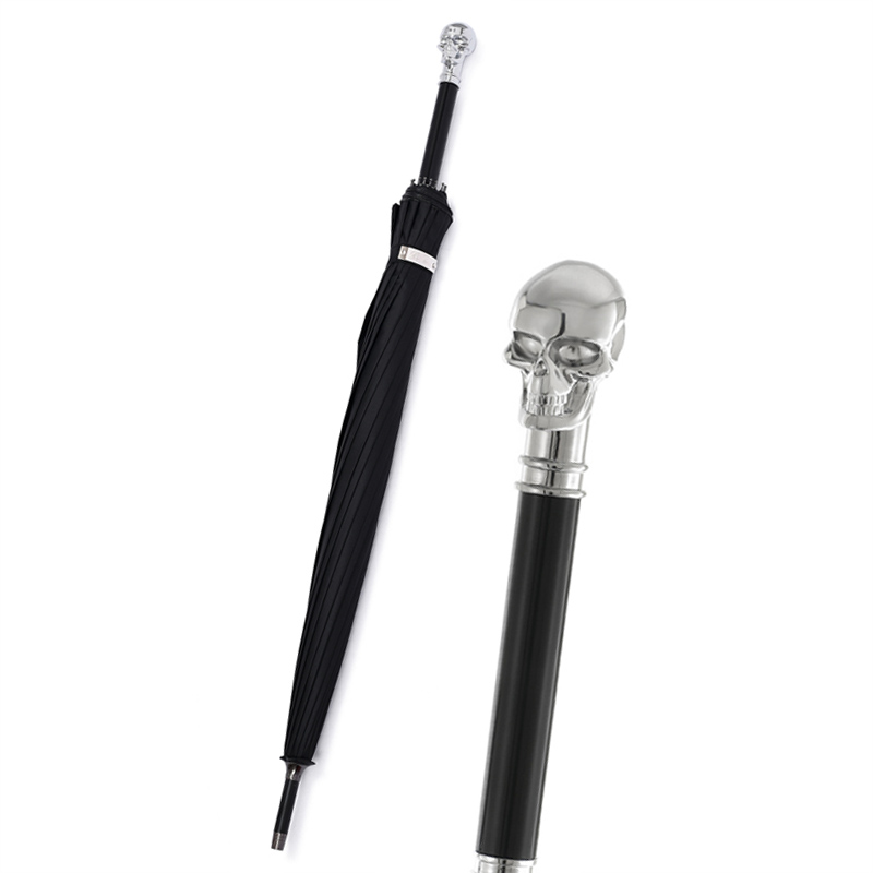 Zilveren schedelparaplu Luxe z - Golf Umbrella Large recensie en prijs