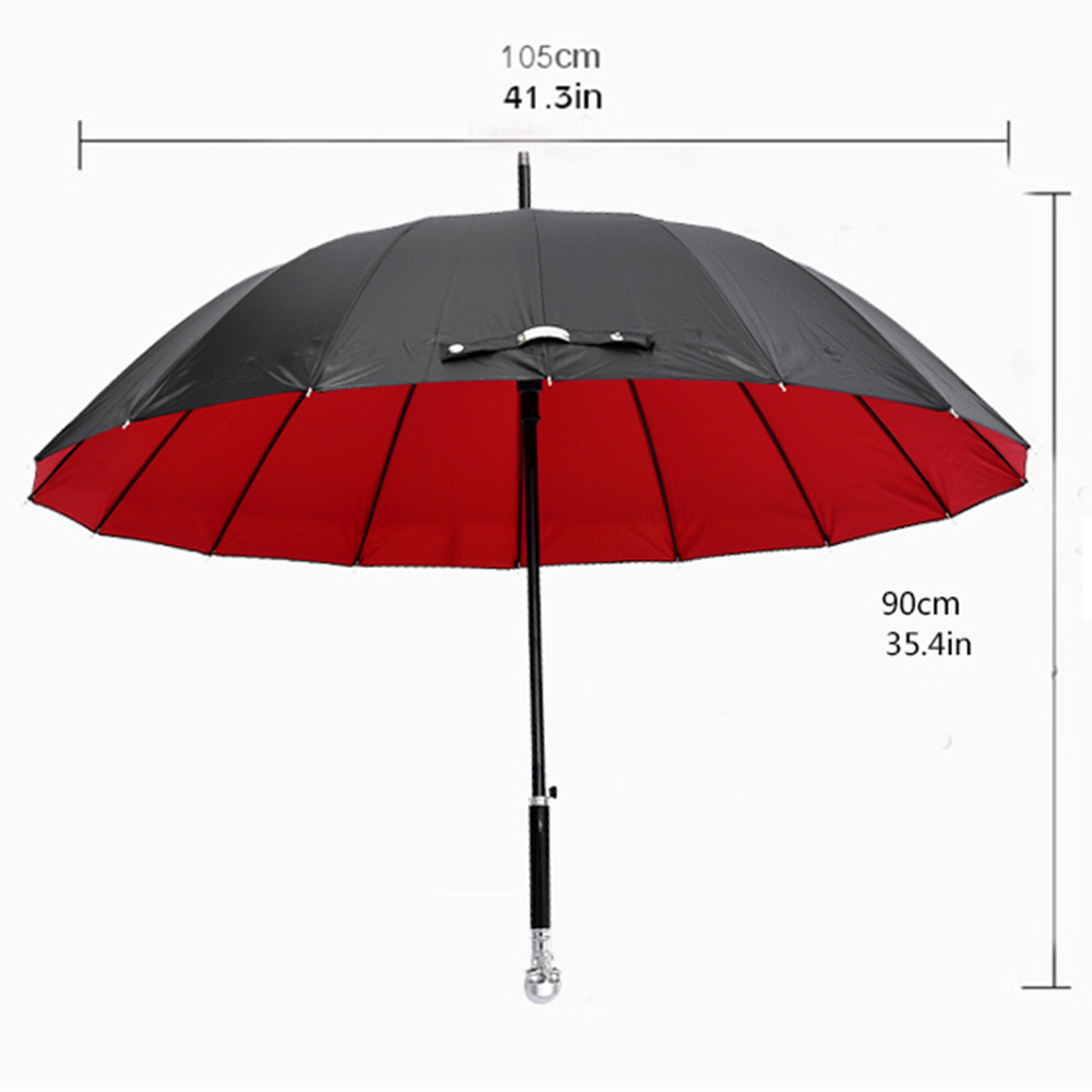 Zilveren schedelparaplu Luxe z - Golf Umbrella Large recensie en prijs